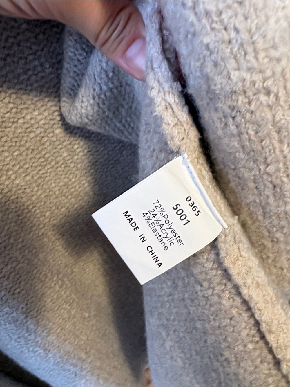 Neutral Cream Open-Front Knit Cardigan by Pretty Garden - Picture 7 of 7